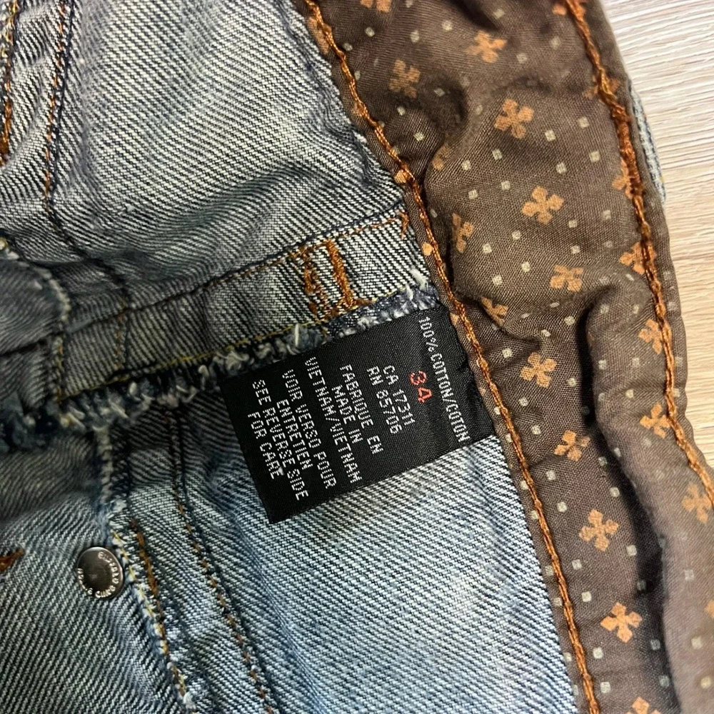 Buffalo David Bitton Jeans Mens 34 Blue Relaxed Fit Distressed Y2K Denim Pants